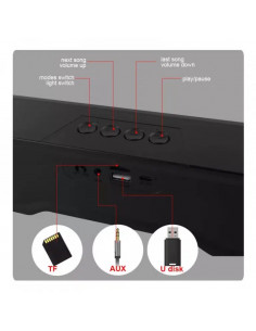 Haut-parleur de barre de son Bluetooth RVB Kisonli LED-913 2