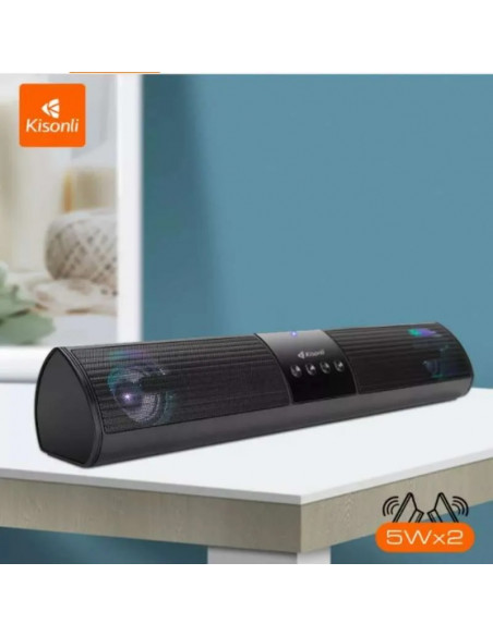 Haut-parleur portable Bluetooth RVB Couleurs Éclairage avec Super Bass Kisonli LED-907