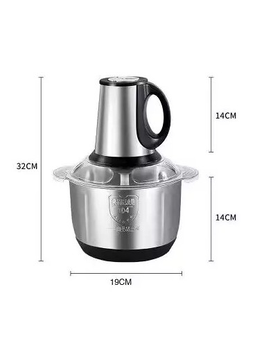 Hachoir electrique inox 3 Litre 4 Lame 1000W