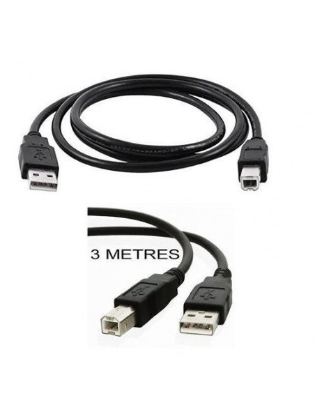Cable imprimante Type-C vers USB NB1472 3M noir