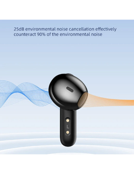 Awei – écouteurs Bluetooth 5.3 TWS T66 - Noir