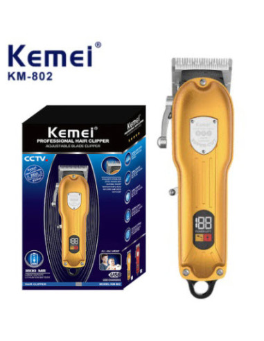 tondeuse électrique sans fil Kemei KM-802 - rouge