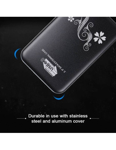 Boîtier de Disque Dur Externe SATA 2.5" USB 3.0...