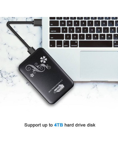 Boîtier de Disque Dur Externe SATA 2.5" USB 3.0...