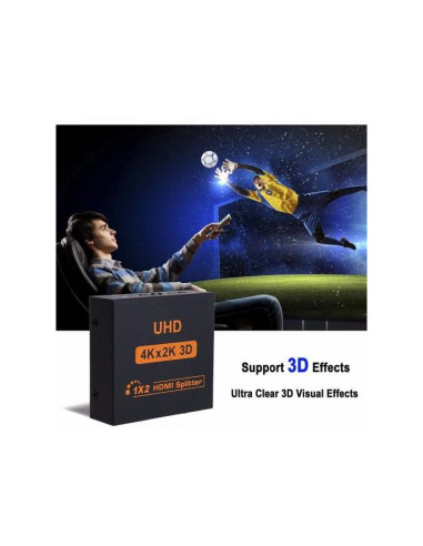 Commutateur répéteur HDMI SPLITTER 1x2 4kx2k 1.4B