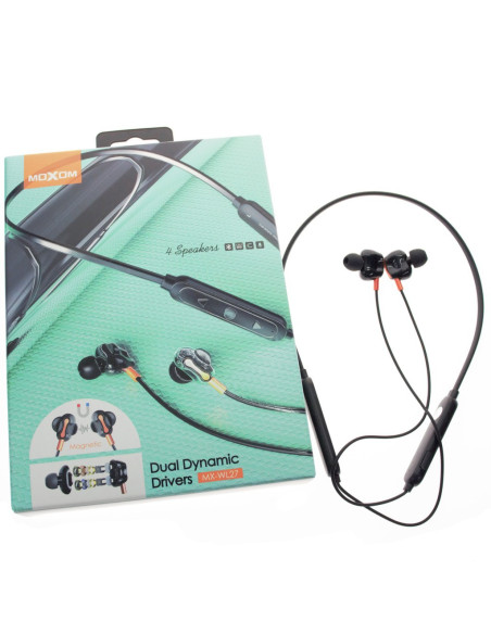 Ecouteurs Bluetooth magnétique moxom MX-WL27