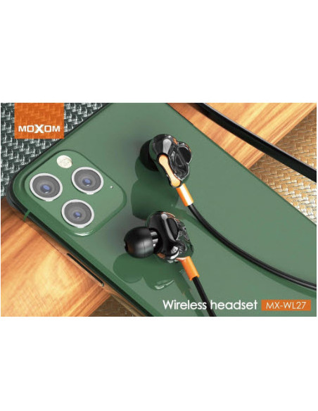 Ecouteurs Bluetooth magnétique moxom MX-WL27