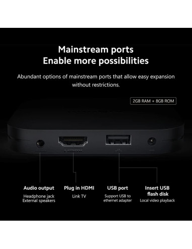 XIAOMI MI TV Box S (2nd Gen) 4K 60FPS Quad-Core...