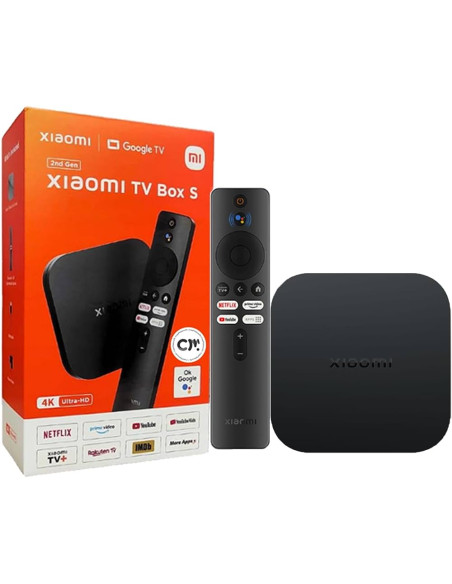 XIAOMI MI TV Box S (2nd Gen) 4K 60FPS Quad-Core 2/8GB Google TV, BT5.2 Dolby HDR10+