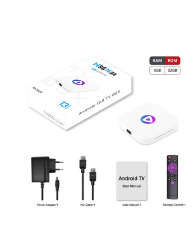 H96 MAX M1 Smart TV Box Android 13 Quad Core...