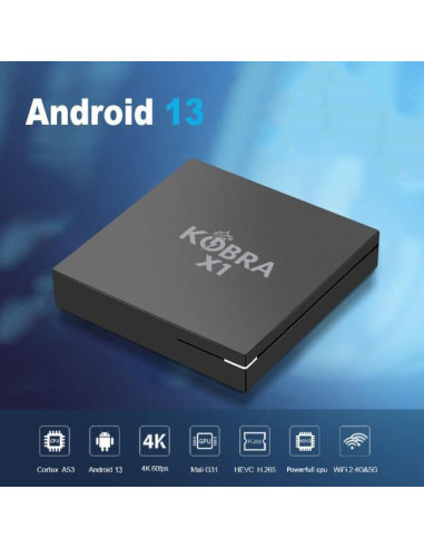 tv box Kobra x1 2Gb Ram 16Gb Rom Android tv 13...