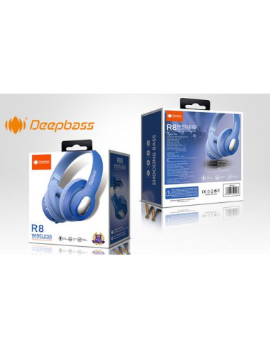 DeepBass R8 ecouteurs Casque Bluetooth V5 +...