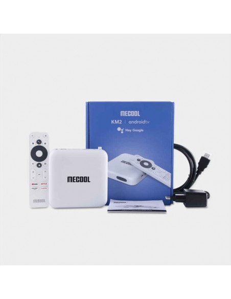 MECOOL KM2 Android TV Box 4K 2GB RAM 8GB ROM Netflix certifié
