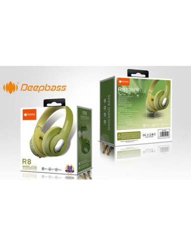 DeepBass R8 ecouteurs Casque Bluetooth V5 +...