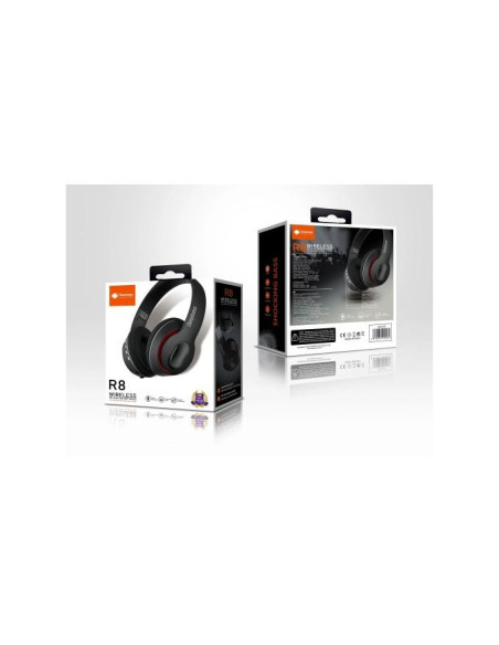 DeepBass R8 ecouteurs Casque Bluetooth V5 + sans fil TSuppor TF Card-FM-Audio - Bleu