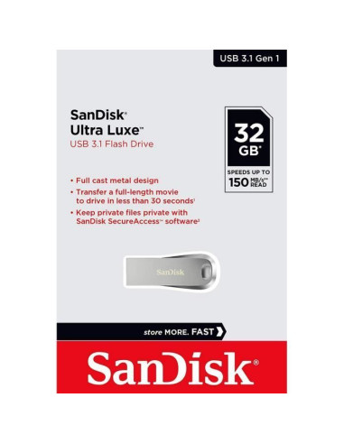 Clé USB 3.0 SanDisk Ultra Luxe 32 Go