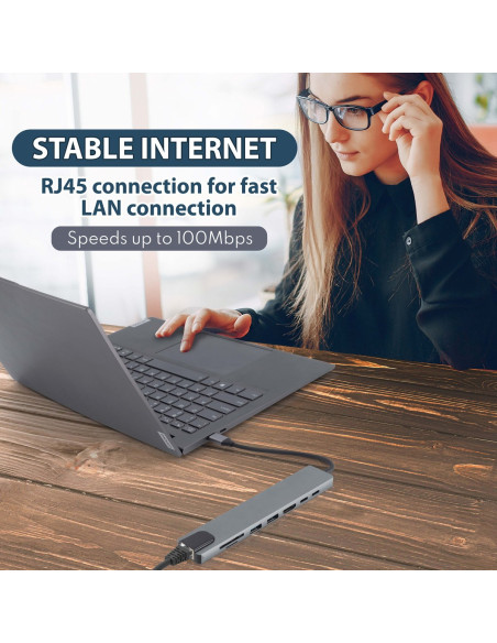 YOO FACE 8 in 1 USB C Hub