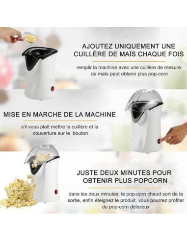 Elite Machine à Popcorn-Electrique Sans huile...