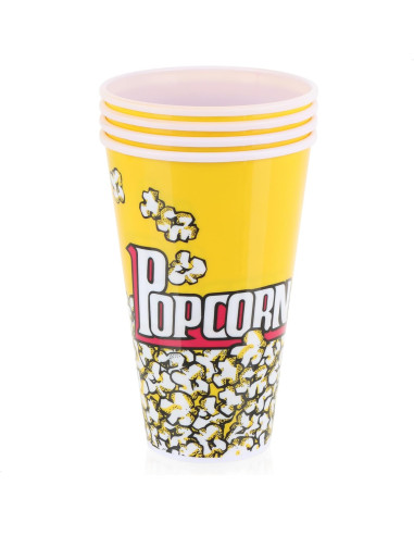 Gobelet -pop corn 4 pcs pour cènima, fete, aniversaire