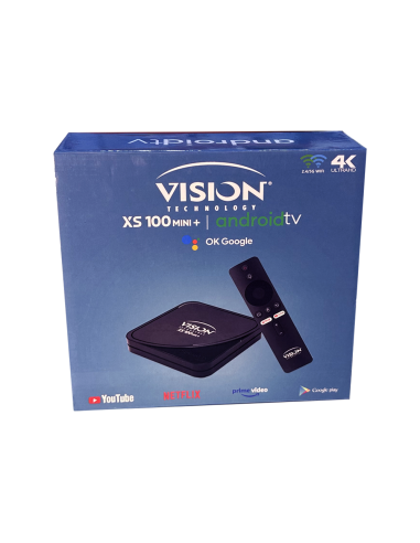 Vision xs 100 mini plus tvbox avec iptv 12 mois