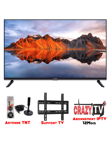 Smarttv Xiaomi Tv A 43 2025 Google tv FHD + support + antenne tnt + iptv 12 mois