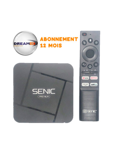 Tv box Senic sc-500 Google TV 16Gb 2Gb Android 14 avec abonnement 12 mois