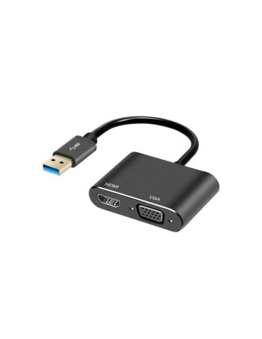 Adaptateur 2 in 1 HDMI+VGA+USB