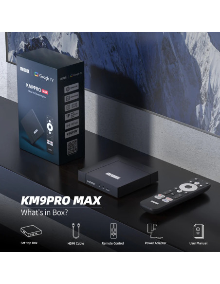 Mecool KM9 Pro Max 2Gb Ram 32Gb mémoire Google TV 4K