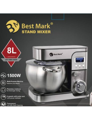 Best Mark Pétrin digital 8L en acier inoxydable...