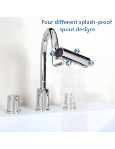 Robinet de Cuisine Cascade 4 en 1, Rotatif à 360 ° 2