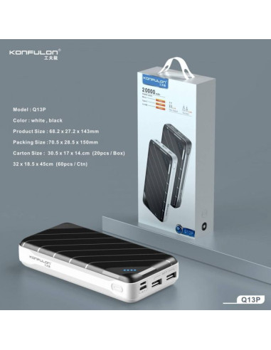 Konfulon Q13P Power Bank 20000mAh