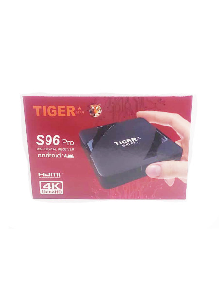 tv box tiger s96 pro 2gb ram 16gb mémoire avec 8 abonnement iptv