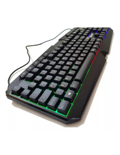 Clavier gaming touches multimédia à lumière LED colorées 2