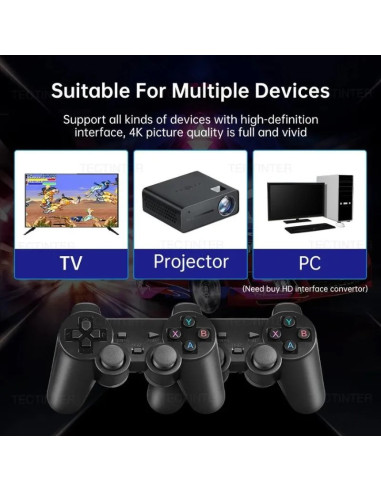 2.4G Wireless Controller Gamepad 64GB, HDMI 4K,...