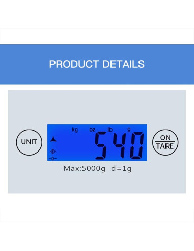 Lamacom Balance de cuisine numérique en verre...