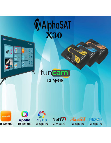 Alphasat x30 recepteur satellite