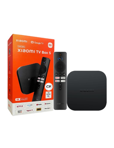 XIAOMI MiBOX S 4K Ultra HD 2nd Gen Android TV WiFi 2.4G/5G, Google Cast, Netflix