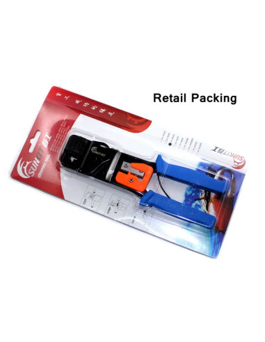 Pince Professionnel à sertir RJ45 RJ11 Outil de sertissage de bornes connecteurs à passage régulier