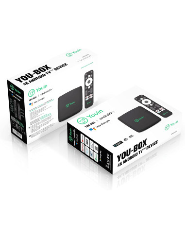 Youin You-Box 4K UHD androidtv 2Gb Ram 32Gb...