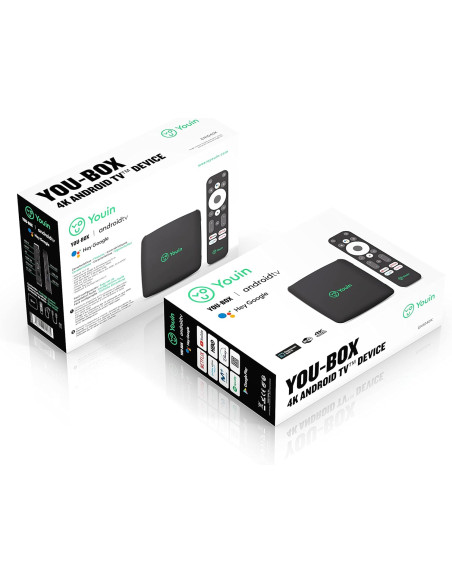 Youin You-Box 4K UHD androidtv 2Gb Ram 32Gb Mémoire