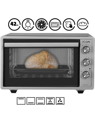 ICQN Four Electrique 42L, Chaleur tournante,...