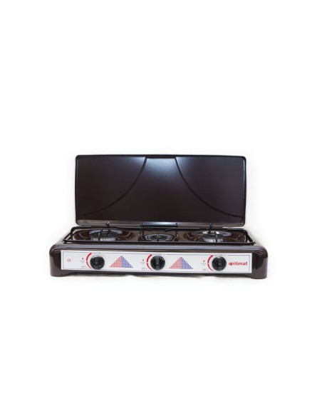 Itimat Réchaud à Gaz 3 Brûleurs - Noir