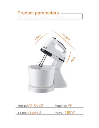 Laccor Batteur électrique sur socle - Fonction...
