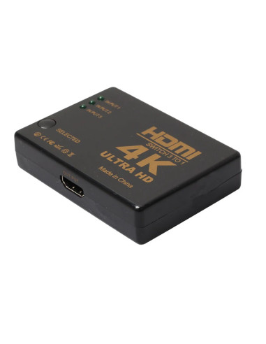 HDMI Switch 3 Ports 4K Ultra HD- Télécommande...
