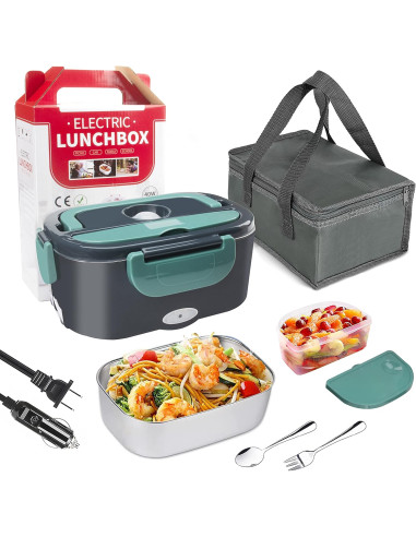 Pack Lunch box Chauffante en inox avec Sacs isolants
