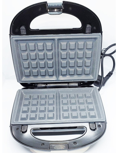 Panini et Gaufrier 2en1 en granit 850W Marque...