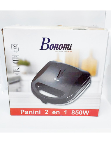 Panini et Gaufrier 2en1 en granit 850W Marque...