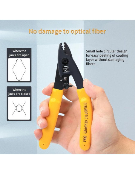 Pince a denuder fibre, Pince 3 dent fibre, CFS-3