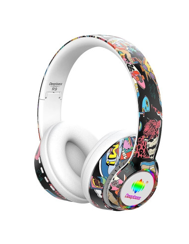 Deepbass R9 Caque Bluetooth sans fil  RVB,...