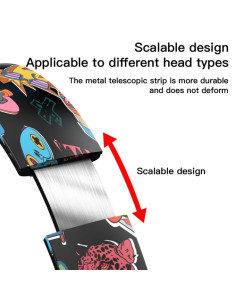 Deepbass R9 Caque Bluetooth sans fil  RVB, Hi-Fi - Blanc 2